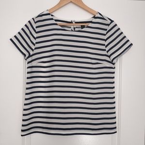 WOVEN STRIPE TOP